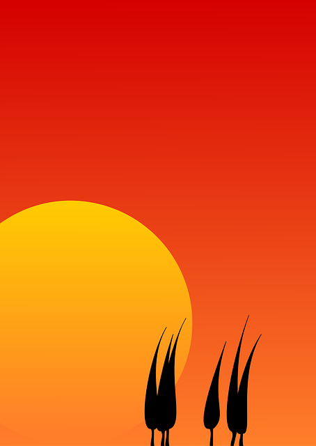 Free landscape sky sun vector