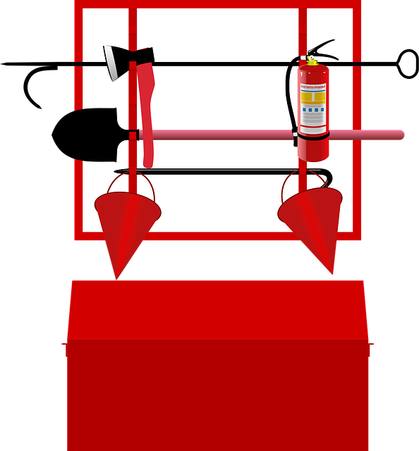 Free emergency equipment extinguisher vector