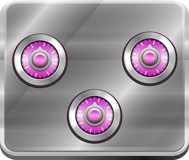 Free safe security container strongbox vector