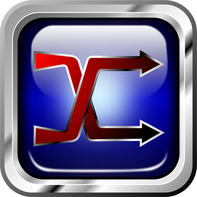 Free button blue multimedia vector