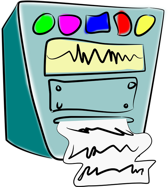 Free computer calculator old illustration
