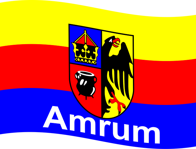 Free flag waving amrum illustration