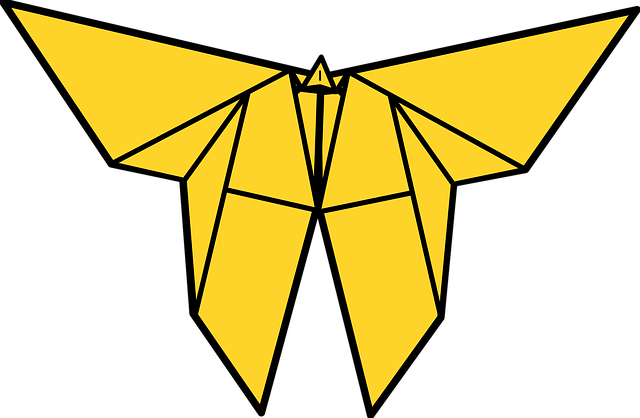 Free Butterfly Origami vector and picture