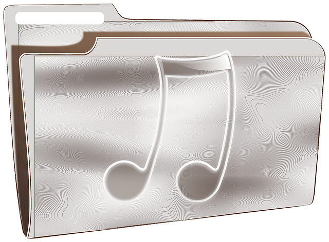 Free folder music plastic vector