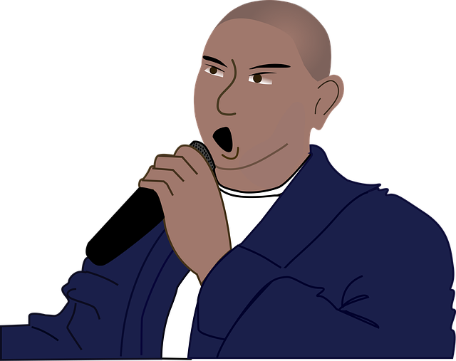 Free man person singer vector
