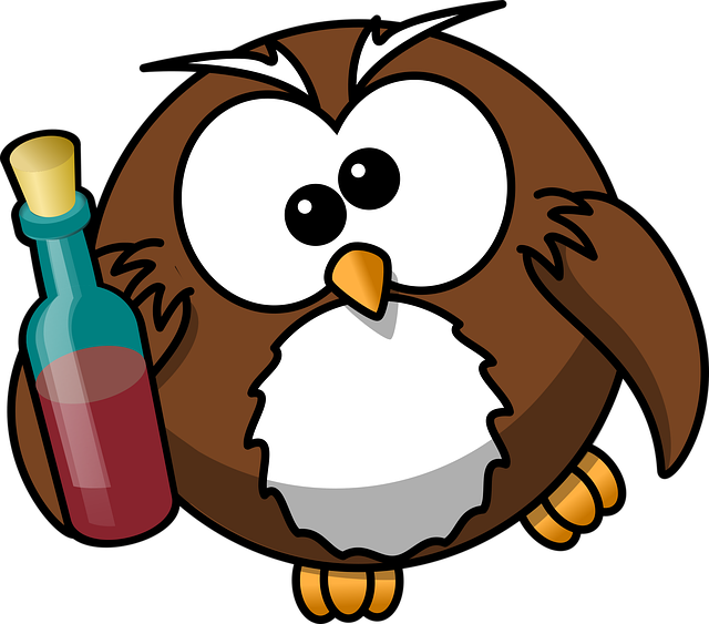Free owl nature drunk vector