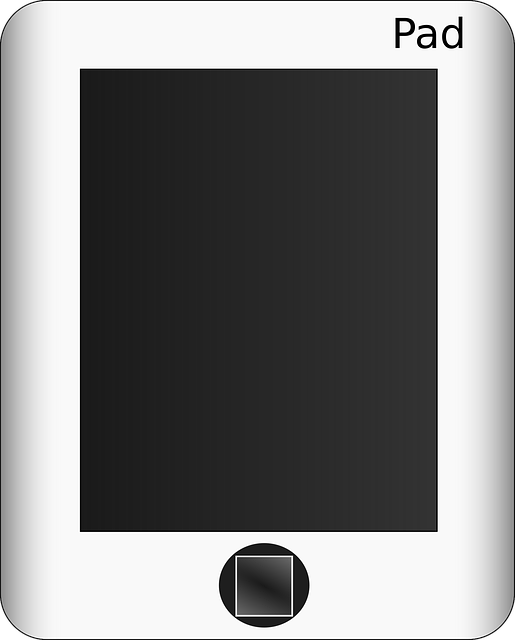 Free pad tablet screen vector