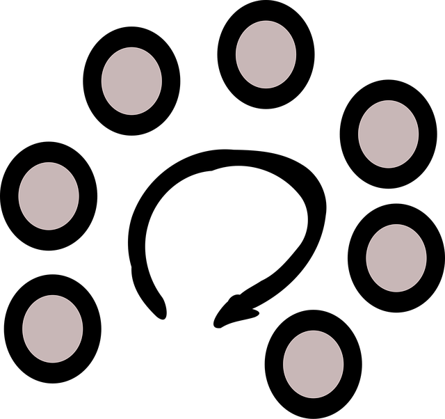 Free abstract discussion go-round vector