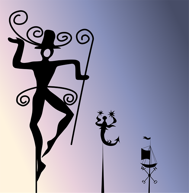 Free vane weather vane roof vector