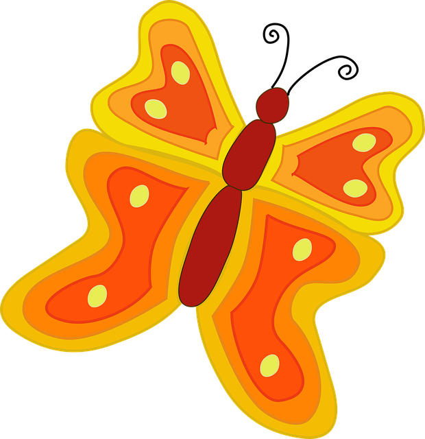 Free Butterfly Orange vector and picture