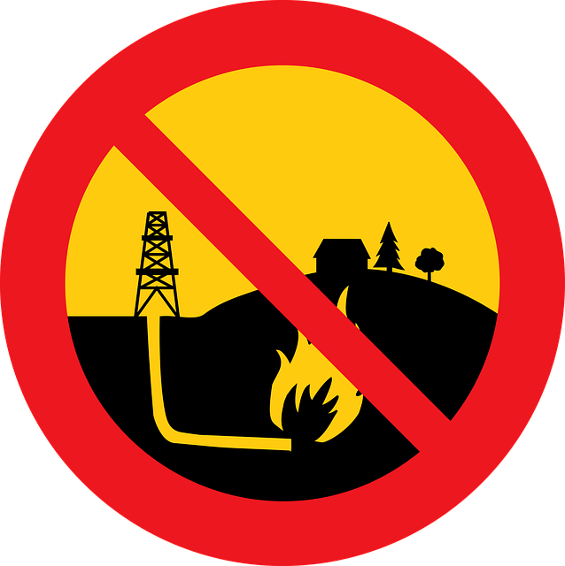 Free sign oil production ecology vector