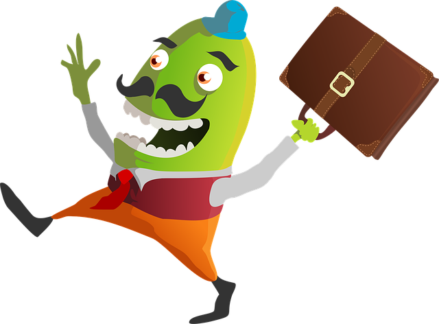 Free monster happy green illustration