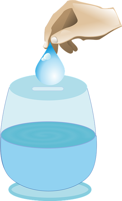 Free water aqua drop vector