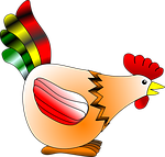 chicken, hen, rooster