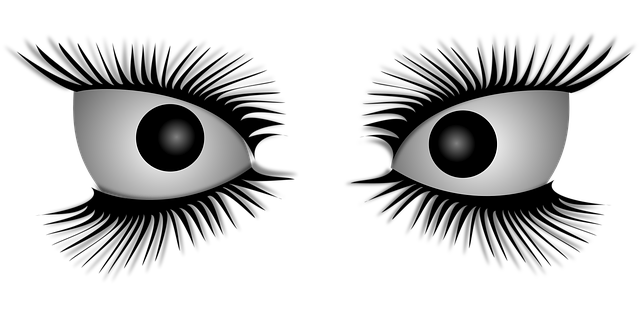 Free eyes eyelashes crazy vector