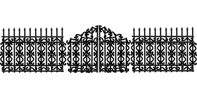 Free fence closed barricade vector
