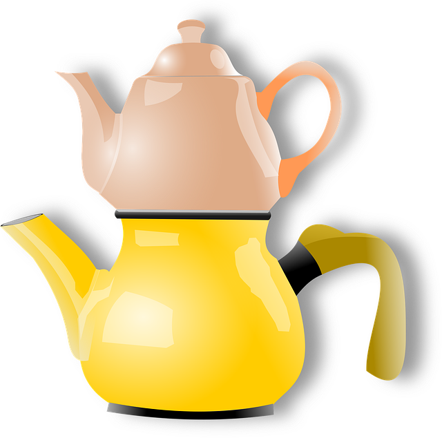 Free teapot teatime breakfast illustration