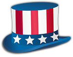 uncle sam, hat, stars