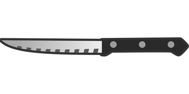Free blade cut cutlery vector