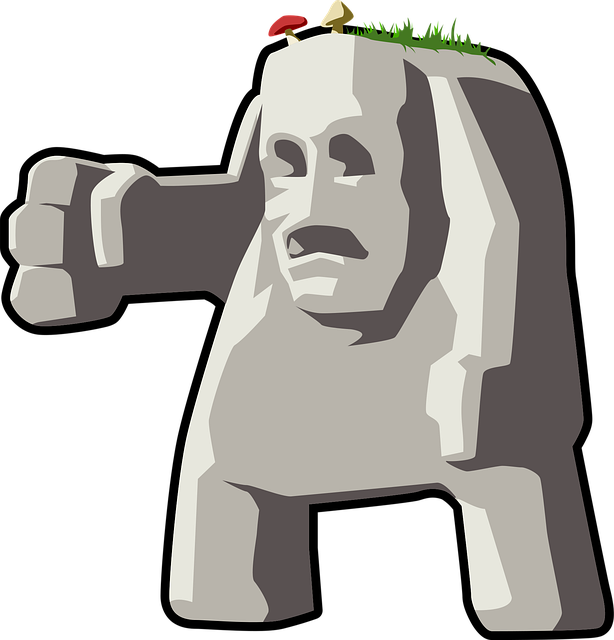 Free fantasy fist giant illustration