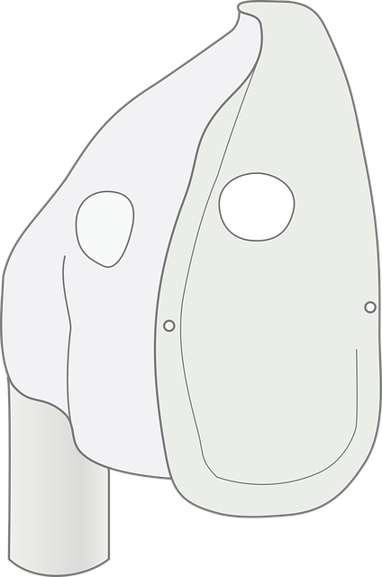 Free emergency mask airplane emergency vector