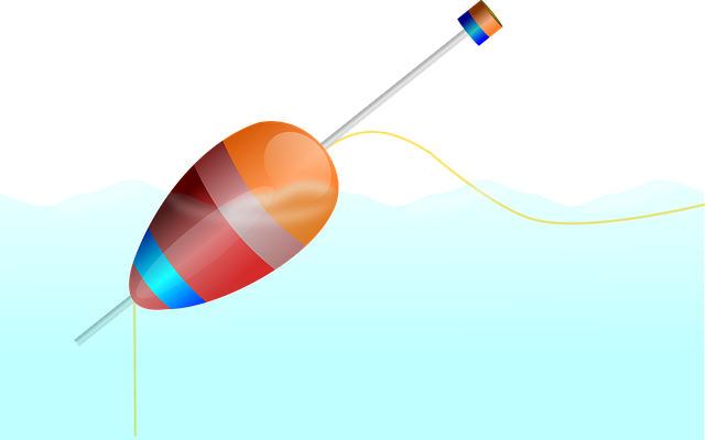 Free fishing float fishing hobby illustration