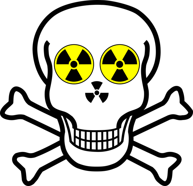 Free skull warning bones vector