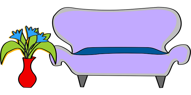 Free flower beautiful flowers sofa vector