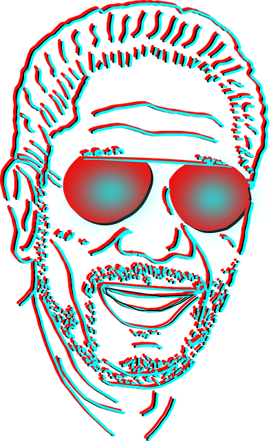 Free man person red green illustration