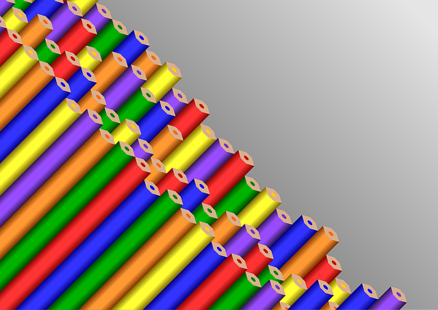 Free colors pencils wood vector
