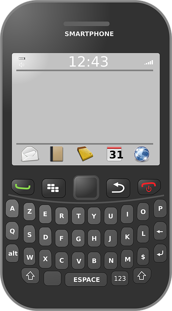 Free smartphone blackberry cell vector