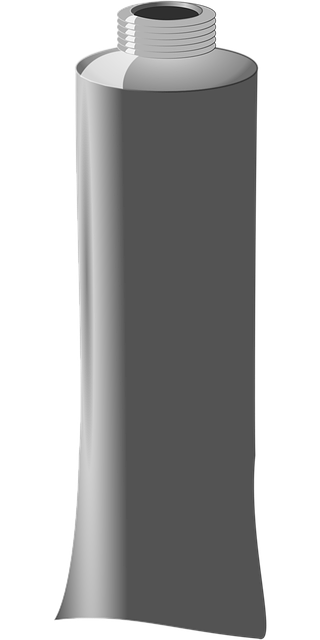 Free tube paste paint vector
