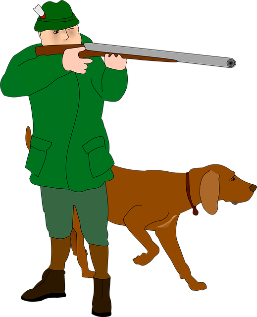 Free hunter rifleman animal vector