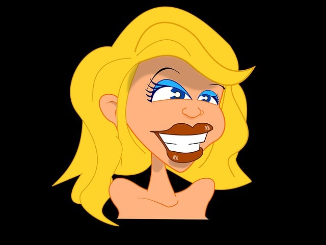 Free blond woman girl vector
