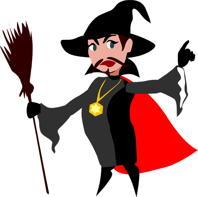 Free halloween witch costume vector