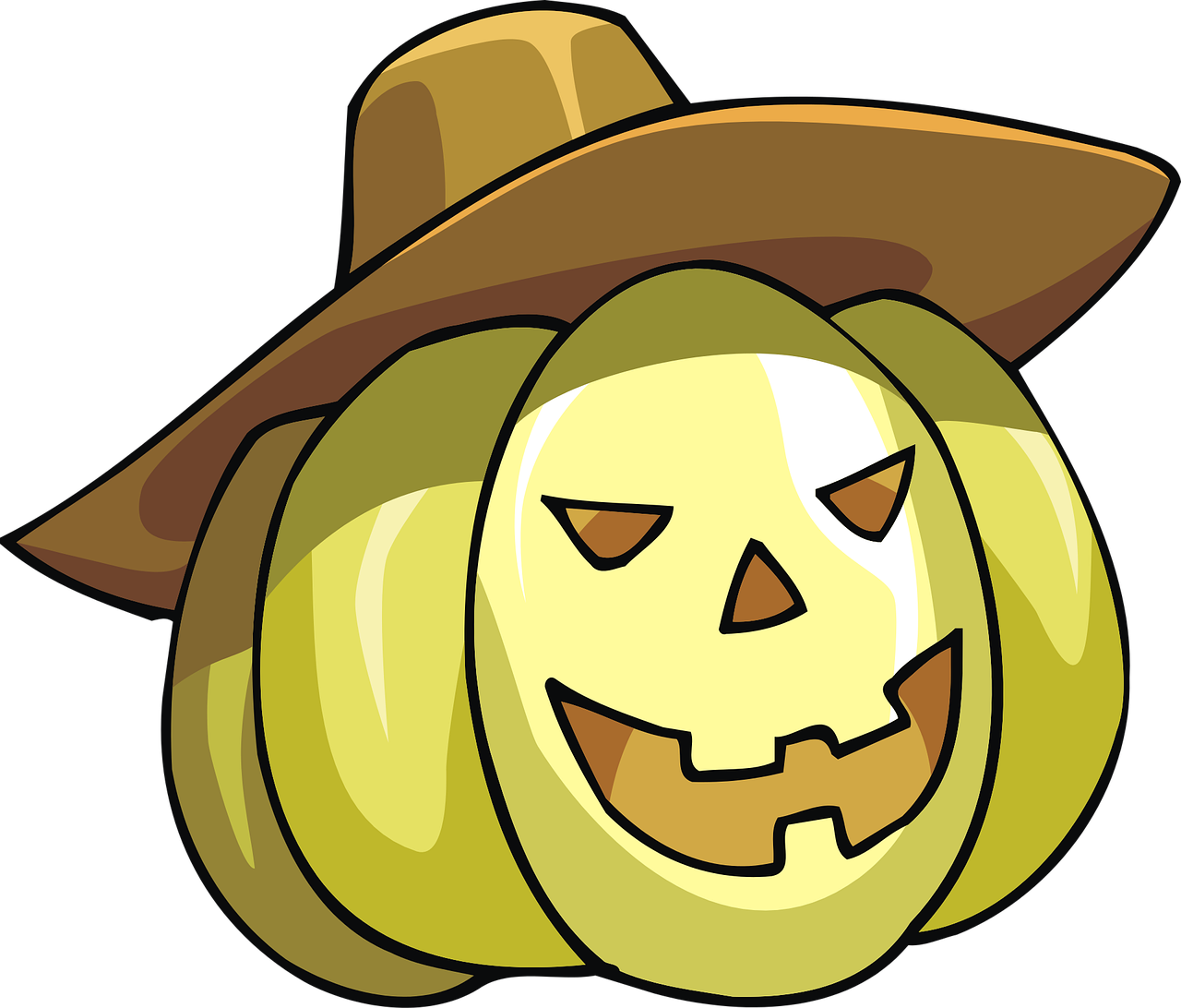 Halloween Labu Musim Gugur - Gambar 