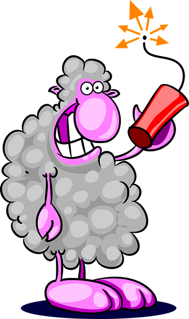 Free sheep crazy nature vector