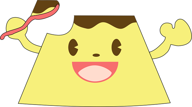 Bolo, Desenho Animado, Comida, Pudim