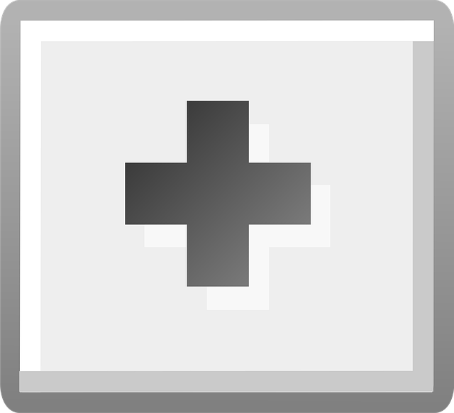 Free add button gray illustration