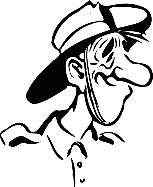 Free man cowboy silly vector