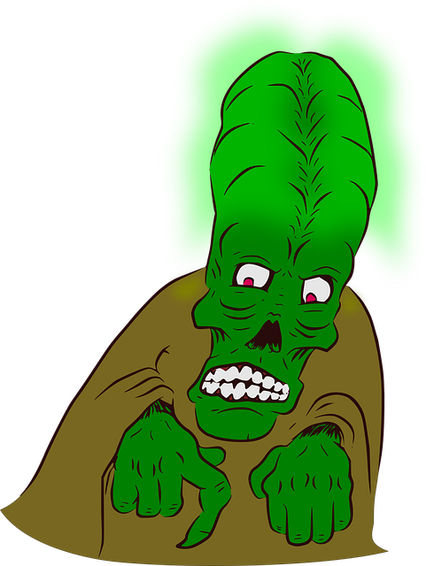 Free monster alien creepy vector