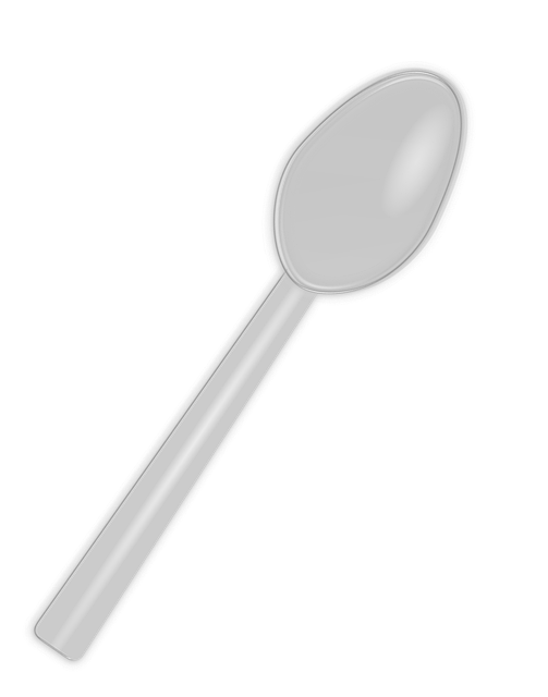 Free spoon eat food vector