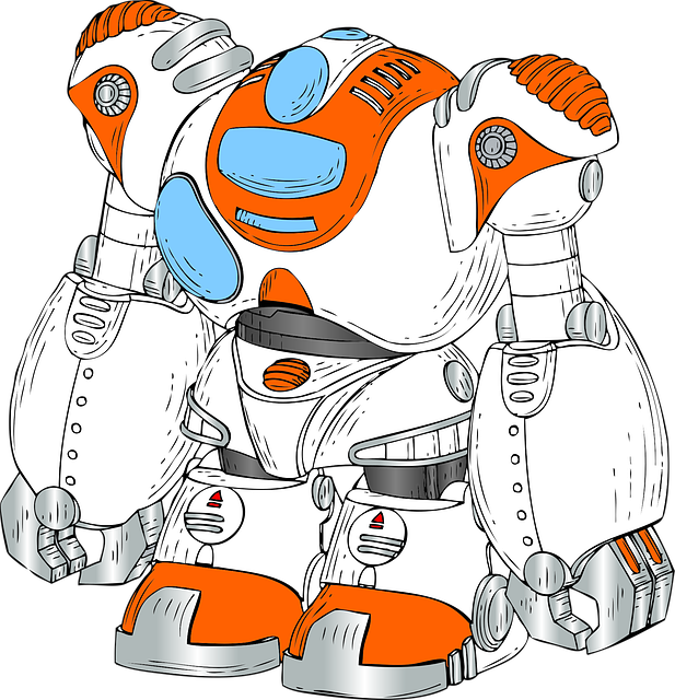 Free android robot technology vector