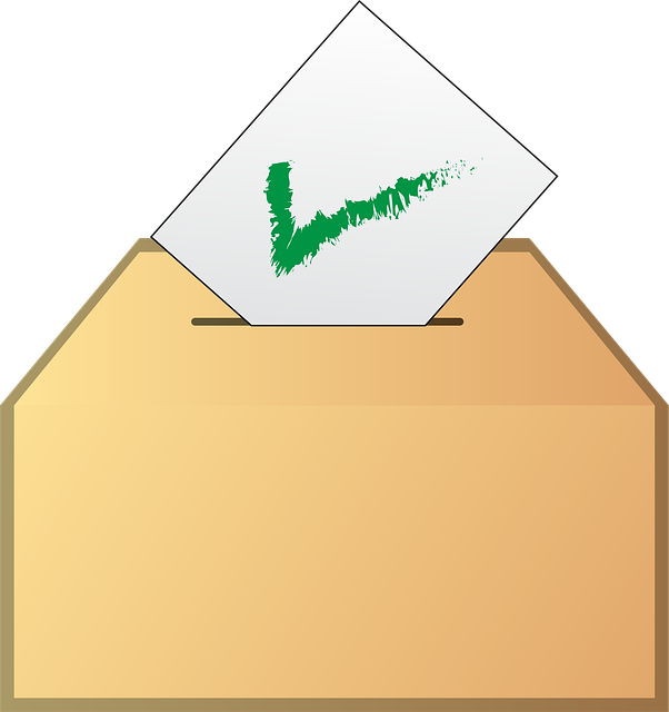Free ballot vote yes vector