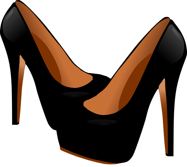 Salto, Sapatos, Preto, Moda, Confecções