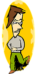 angry, man, moving