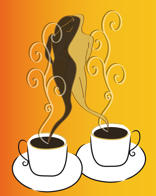 Xícaras, Café, Amour, Amor, Homem