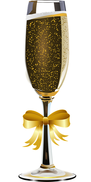 Free champagne alcohol bubble vector