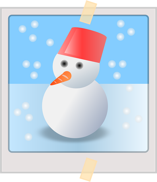 Free snowman snow nature vector