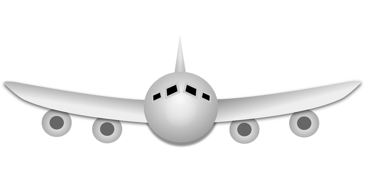 Free airplane airship transport vector